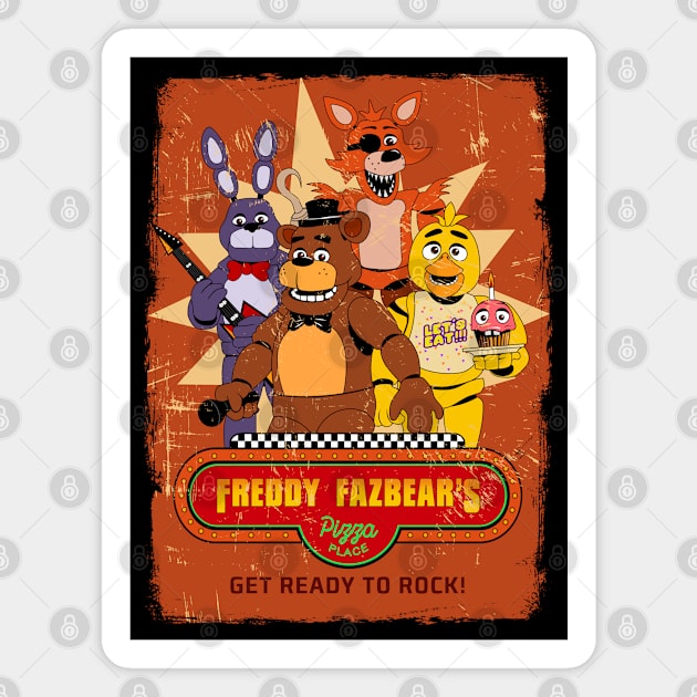 Five Nights At Freddy's Magnet by Scud"